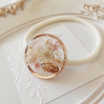 [送料込み] elegant ヘアゴム White ＆pink 