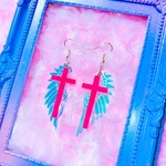 ✞💞翼とネオンピンクのクロス👼✞