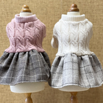 犬服 アラン ニットワンピース