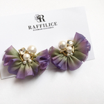 フリルピアス〜紫陽花