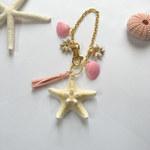 ヒトデのバッグチャーム♡ピンクタッセル＊シェル