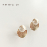 macarocaron＋ / 月の満ち欠けピアス #001