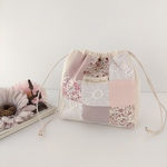 (1/7 New)Nine patchworks・大人可愛いしかく巾着