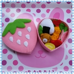ﾐﾆｻｲｽﾞ☆いちごのお弁当☆ピンク☆フェルト☆ままごと