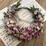 「ソフトピンクのエンジェルリース♡」新しい年を迎え、天使が幸せを降り注ぐイメージのリースです。