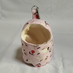 消臭&洗える！　モモンガポーチ　オリジナルフクロモモンガ柄　ピンク　ハンドメイド
