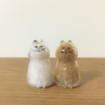 ペットの毛の入れ物　既成品　ロングコート　チワワ　けだまだま　大サイズ　愛犬　　