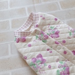 再販🌸 犬服M ストロベリーブロッサム lilac バックオープン(背中開き)✨送料無料✨