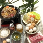 hand made ミニチュア　ドールハウス　お家でお鍋　　すき焼き