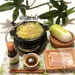 再販　hand made  ミニチュア　ドールハウス　白菜と豚バラ肉のミルフィーユ鍋