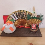 お正月飾り 門松と鏡餅 玄関インテリア