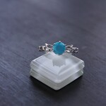 ターコイズ　６爪クラウンレースリング　SILVER925