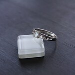 イエローグリーンゾイサイト　フィリグリーリング　SILVER925