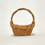 ゆりかごバッグ  ミニチュア / Miniature Cradle - Shaped Basket with Handle / hinoki
