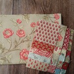 濃いベージュの布セット（大布1枚、小布20枚）