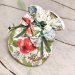 リバティ　ふわもこでまんまる巾着＜小＞　イルマ　レッド＆イエロー　