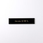 表札プレート【ブラック】／各種サイズ・鏡面仕上げ・屋内外OK