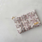 tweed flat pouch S/イギリスツイードのフラットポーチ