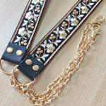 インド刺繍リボンのショルダーストラップ