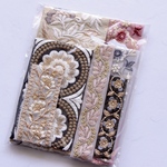 ハギレパック(1) インド刺繍リボン インド刺繍/刺繍リボン/シルクリボン/トリム/ブレード/ジャガードリボン/チロリアンテープ/チュールレース