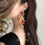 colorful flower 【ピアス/イヤリング】No.133