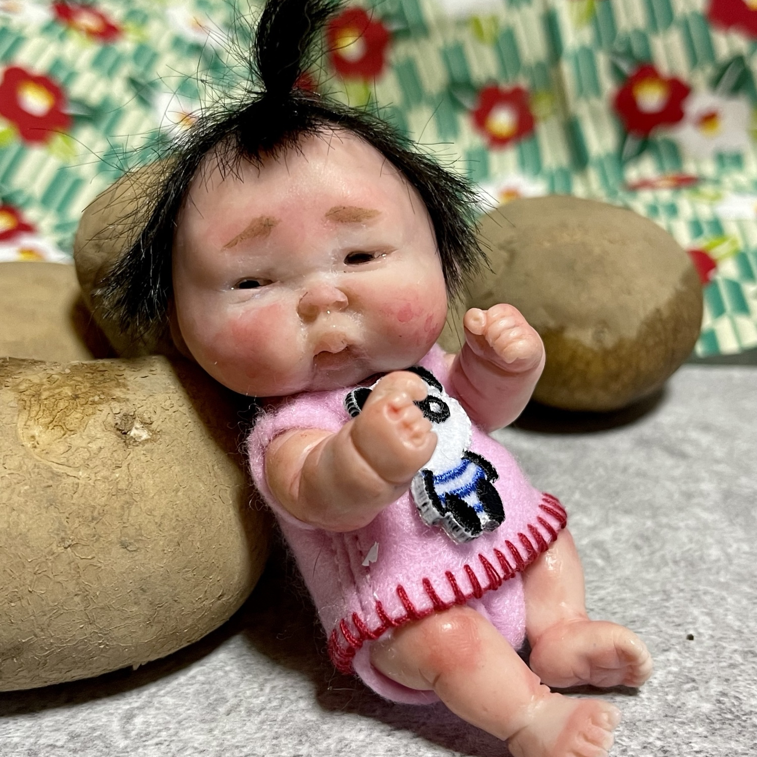 【昭和通り】より〜似せ人形〜ポートレートドール＊樹脂粘土ベビー＊リボーンドール 昭和通り】より〜似せ人形〜ポートレートドール＊樹脂粘土ベビー