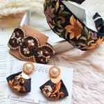 福袋☆インド刺繍リボンのヘアアクセ2点&耳飾hapmpybag2023