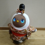 ラボット服 / 女の子用お着物👘・亀甲柄茶系