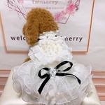 犬猫うさちゃん服　ふわふわお出かけコート　ホワイト