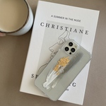 iPhone13 ニュアンスデザインケース　iPhoneケース〝Lady bird〟ゴールド　iPhone12mini iPhone11 iPhonex iPhonese スマホケース