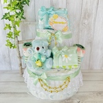 おむつケーキ・2段・男の子（大）オーダーも承ります！