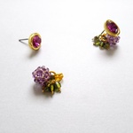 花をイメージした美しく輝くピアス　pierce　flower　(no.4107) 