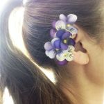 bouquet earring☆viola☆