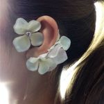 hydrangea ear hook☆fairy