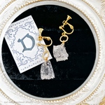 砕氷イヤリングD( Ice earrings /アイス/リアル/冬/レジン/かちわり氷/クラッシュアイス/クリア/大ぶり)