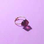大粒 アンダラクリスタル シンプル リング