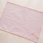 25×35しわに強い花刺繡ランチョンマット