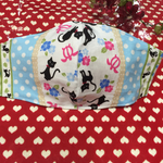 ねこ&ハイビスカス★大人用立体マスク★ハンドメイド
