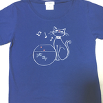 金魚とねこちゃんのＴシャツ