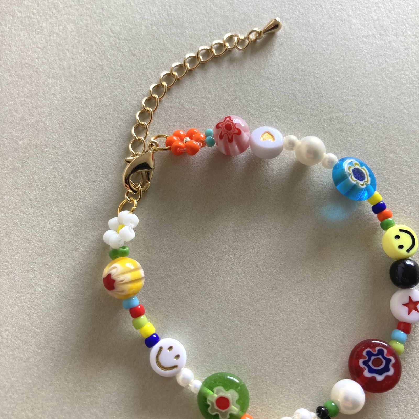 ミルフィオリ ミックス カラフル ビーズブレスレット - WILINA GALLERY