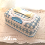 《再販》blueギンガムチェック♡ウェットティッシュケース