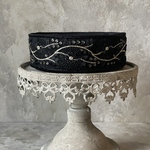 [透け素材] [実物のお色味と違う場合があります] インド刺繍リボン　花　インド刺繍　スパンコール　刺繍リボン　リボン　りぼん　※10月8日よりゆうパケットにて発送