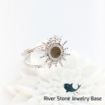 【ステンレス】シルバーカラーリング5ｍｍ　太陽デザイン