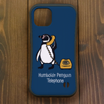 ペンギン【iPhone13・iPhone14対応】フンボルトペンギン・トーク・ネイビー グリップケース iPhone用【各機種あります】