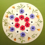 小さなアネモネの押し花セットI＜組み立てのお花・メラスフェルラ他＞
