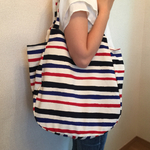 感謝SUMMERSALE50%オフ マリンボーダーのトートバッグ
