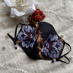 【オリエンタル風】刺繍レースマスク✩.*˚両面抗菌加工クレンゼ仕上げ✩.*˚大きいマスク