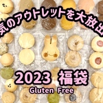 お得な福袋！【グルテンフリー】色々入った”ハッピーバッグ"おまかせアウトレットクッキー 49枚〜入