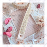 インド刺繍リボンが可愛すぎる♡ショルダーストラップ / cream yellow × ivory