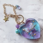 marinblue＆violet ハートシェイカーバッグチャームNocturne♡